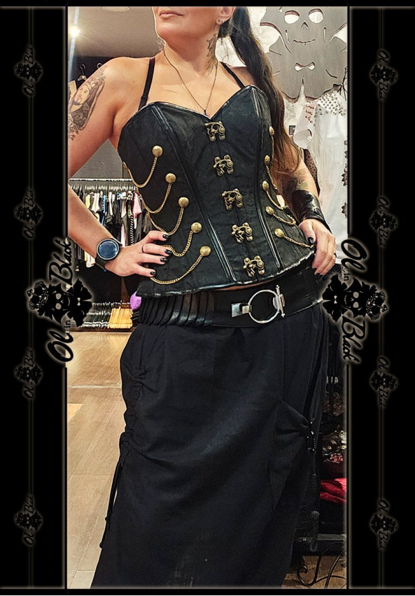 CORSET STEAMPUNK HEBILLAS