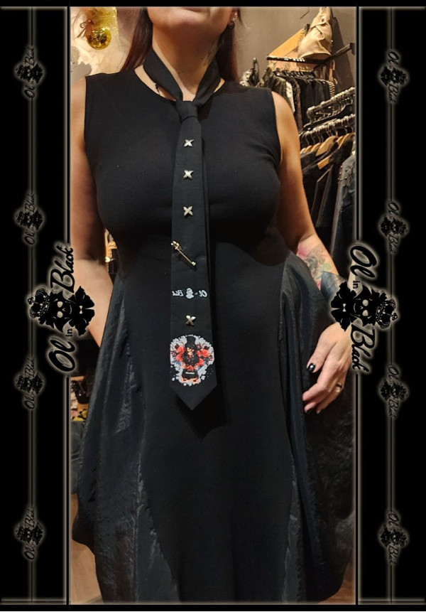 CORBATA NEGRA ROSES
