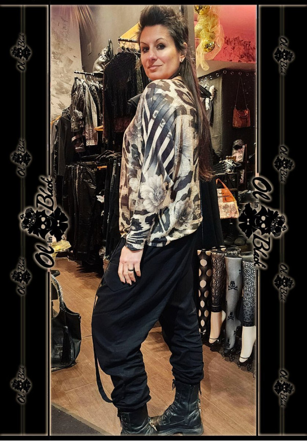 JERSEY FINO MANGA LARGA ANIMAL PARDO