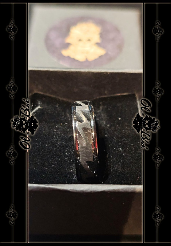 ANILLO NEGRO AC. INOX. SIERRA