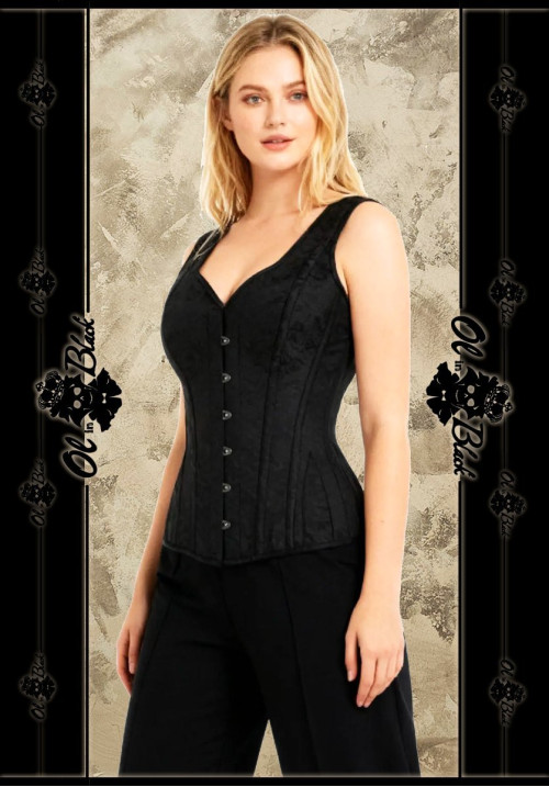CORSET TIRANTES BROCADO