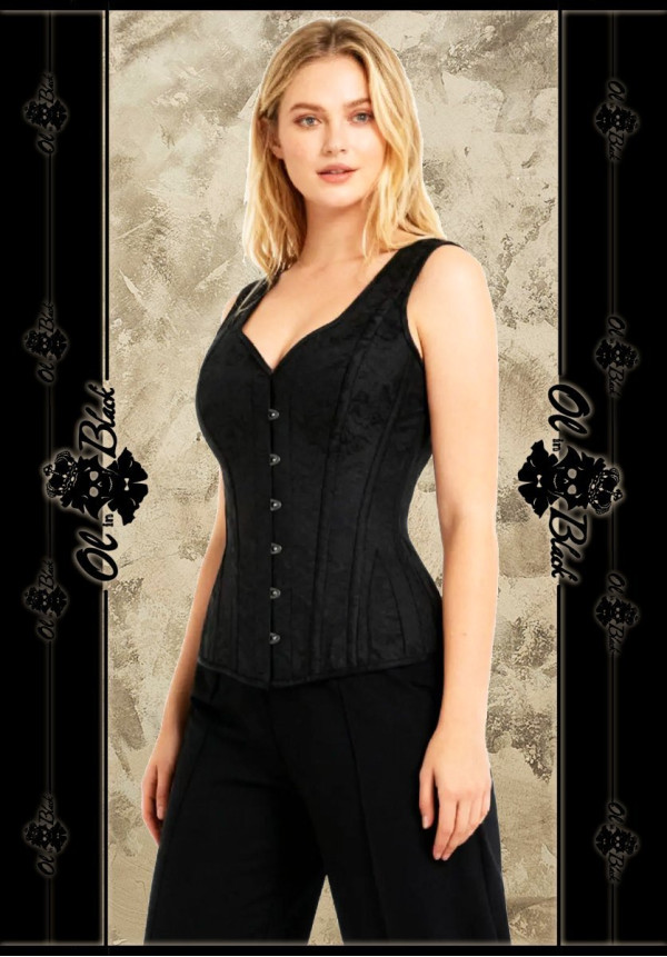 CORSET TIRANTES BROCADO