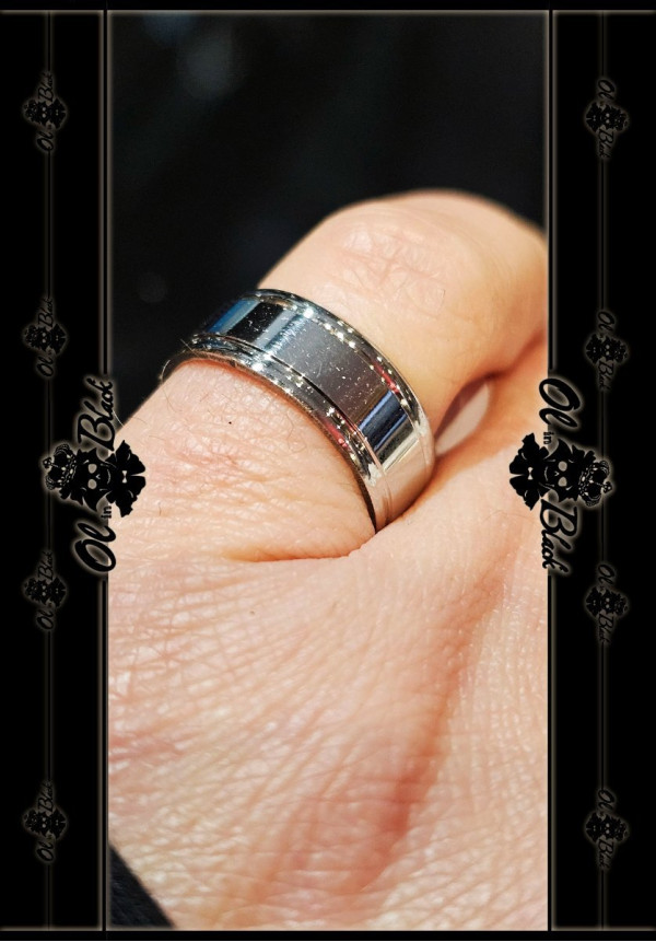 ANILLO AC. INOX. COLOR PLATA