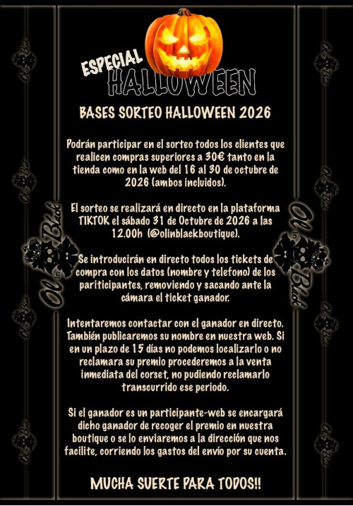 BASES SORTEO DE HALLOWEEN