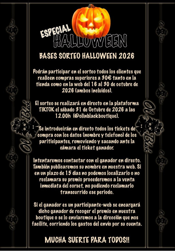 BASES SORTEO DE HALLOWEEN