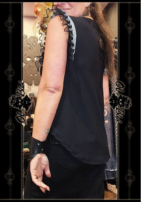 CAMISETA VOLANTES VICHY