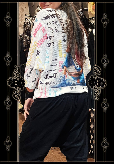 JERSEY FINO MANGA FRANCESA CHICA LETRAS