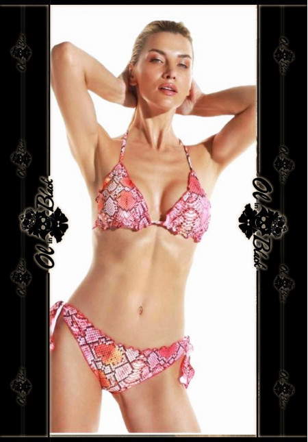 BIKINI ROJO ESTAMPADO