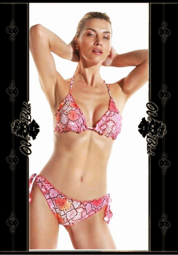 BIKINI ROJO ESTAMPADO