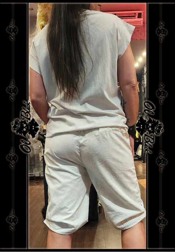 PANTALON RODILLA PIEDRA-ROSA NEGRA