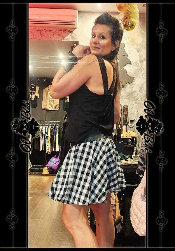 FALDA GLOBO VICHY