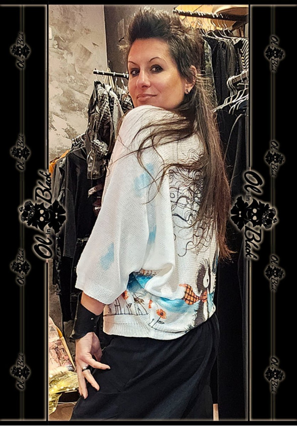 JERSEY FINO MANGA FRANCESA NIÑA Y PERRITO