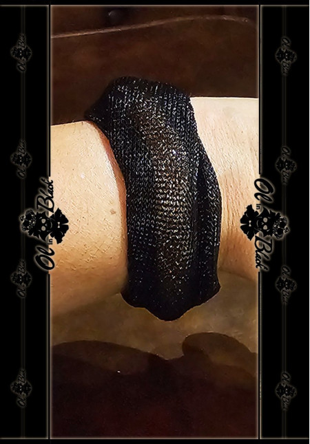 PULSERA MALLA CRISTALES IMAN