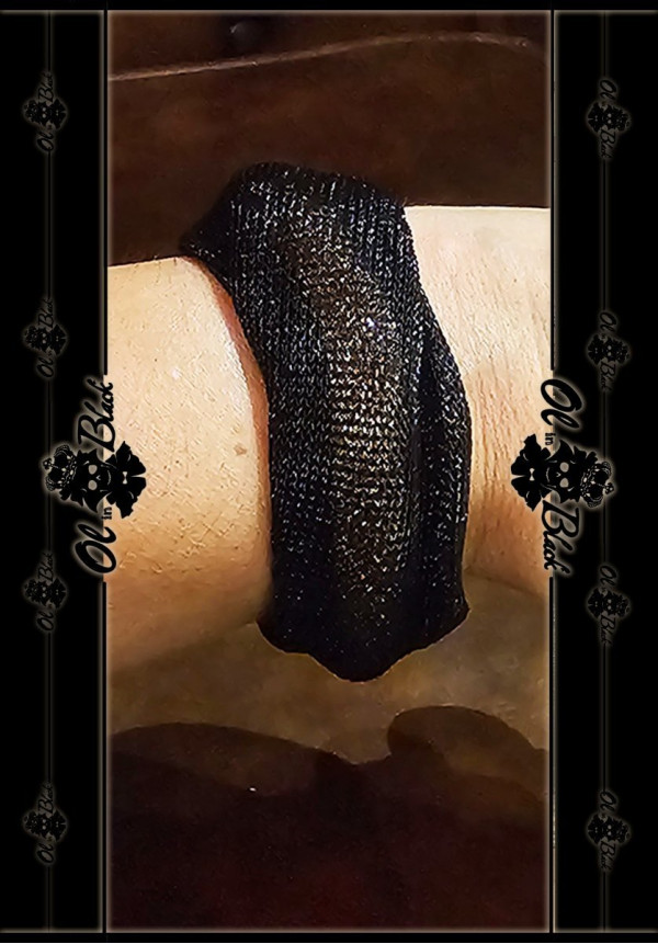 PULSERA MALLA CRISTALES IMAN