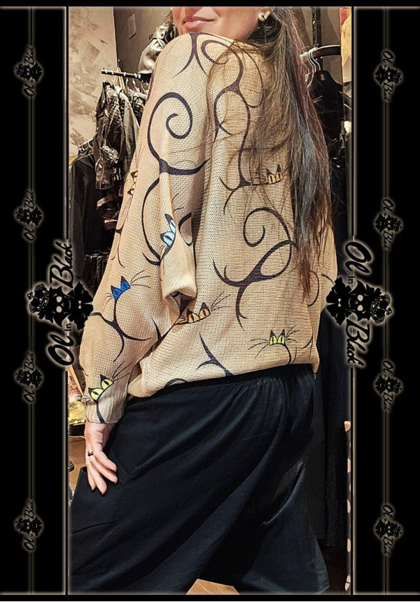 JERSEY FINO MANGA LARGA GATOS