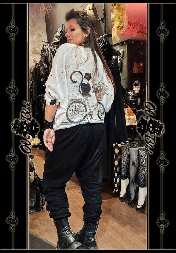 JERSEY FINO MANGA FRANCESA GATITO BICI