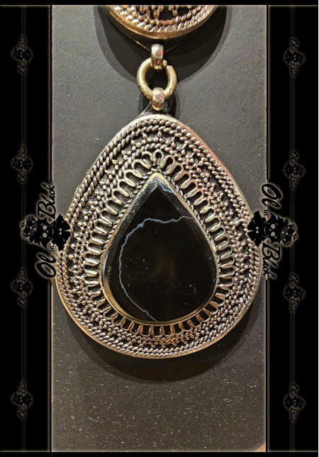 COLLAR ONIX 2 PIEDRAS