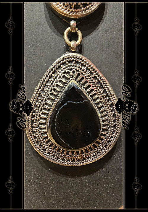 COLLAR ONIX 2 PIEDRAS