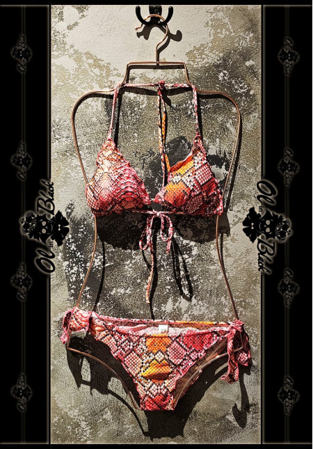 BIKINI ROJO ESTAMPADO