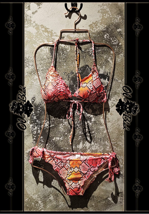 BIKINI ROJO ESTAMPADO
