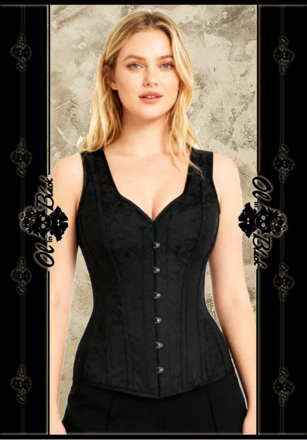 CORSET TIRANTES BROCADO