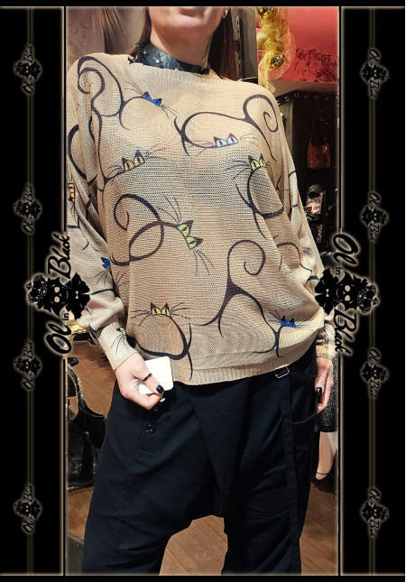 JERSEY FINO MANGA LARGA GATOS