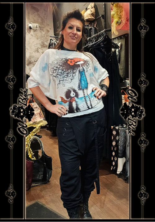 JERSEY FINO MANGA FRANCESA NIÑA Y PERRITO