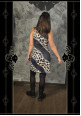 VESTIDO CORTO ESTAMPADO LEOPARDO